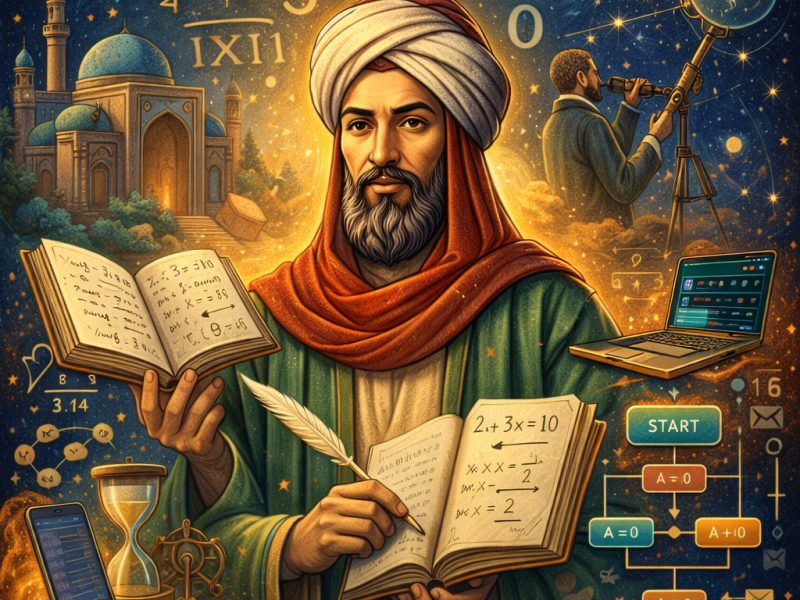 AL-KHWARIZMI, padre del álgebra&nbsp;actual.