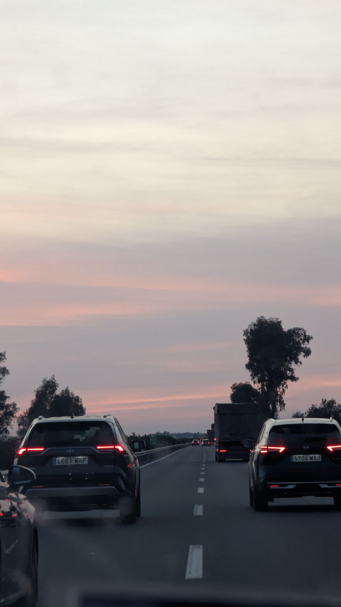 Aire de servicio en una autopista francesa
